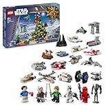 LEGO Star Wars Adventskalender 2024, 18 Mini-Modelle und 6 Charaktere zum Sammeln, Vorweihnachtsgeschenk für Jungen & Mädchen ab 6 Jahren, Bauspielzeug mit Minifiguren, Geschenk zu Weihnachten 75395