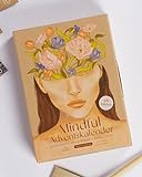 VEGAN BOX® Adventskalender Mindful Edition 4 (2023) | Set Aus Journal Kugelschreiber & 24 Karten mit Achtsamkeit-Impulsen | Adventskalender für Entspannung & Selbstfürsorge