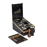 Premium Spirituosen Tasting Box | Whisky, Gin, Rum, Vodka, Likör | 2022 | 24 Miniaturflaschen inklusive Booklet mit Verkostungsnotizen und Cocktailrezepten