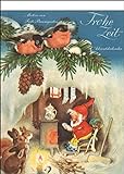 'Frohe Zeit' nostalgischer Adventskalender mit 24 Blättern zum Abreißen: Abreißkalender