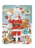 Niederegger Adventskalender Weihnachtsmann, nostalgisches Design, gefüllt mit Niederegger Marzipan, 1er Pack (1 x 500 g)