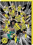 Borussia Dortmund BVB Adventskalender 2022 mit zahlreichen Extras und Poster, Weihnachten, Vollmilch Schokolade