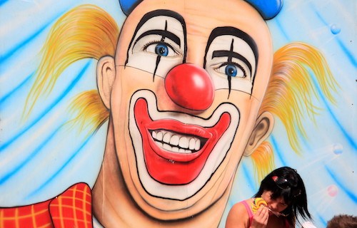 Clown witziges Gesicht